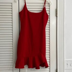 Women’s size M red Saints and Secrets dress worn once